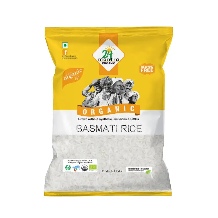 24 Mantra Organic Preminum Basmati Rice Polished - 1 kg