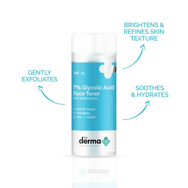 The Derma Co 7% Glycolic Acid Toner for Open Pores - 200 ml