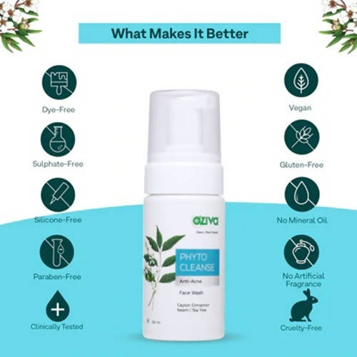 OZiva Phyto Cleanse Anti-Acne Facewash - 100 ml