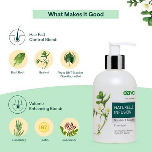 OZiva Naturelle Infusion Nourish & Growth Shampoo - 200 ml