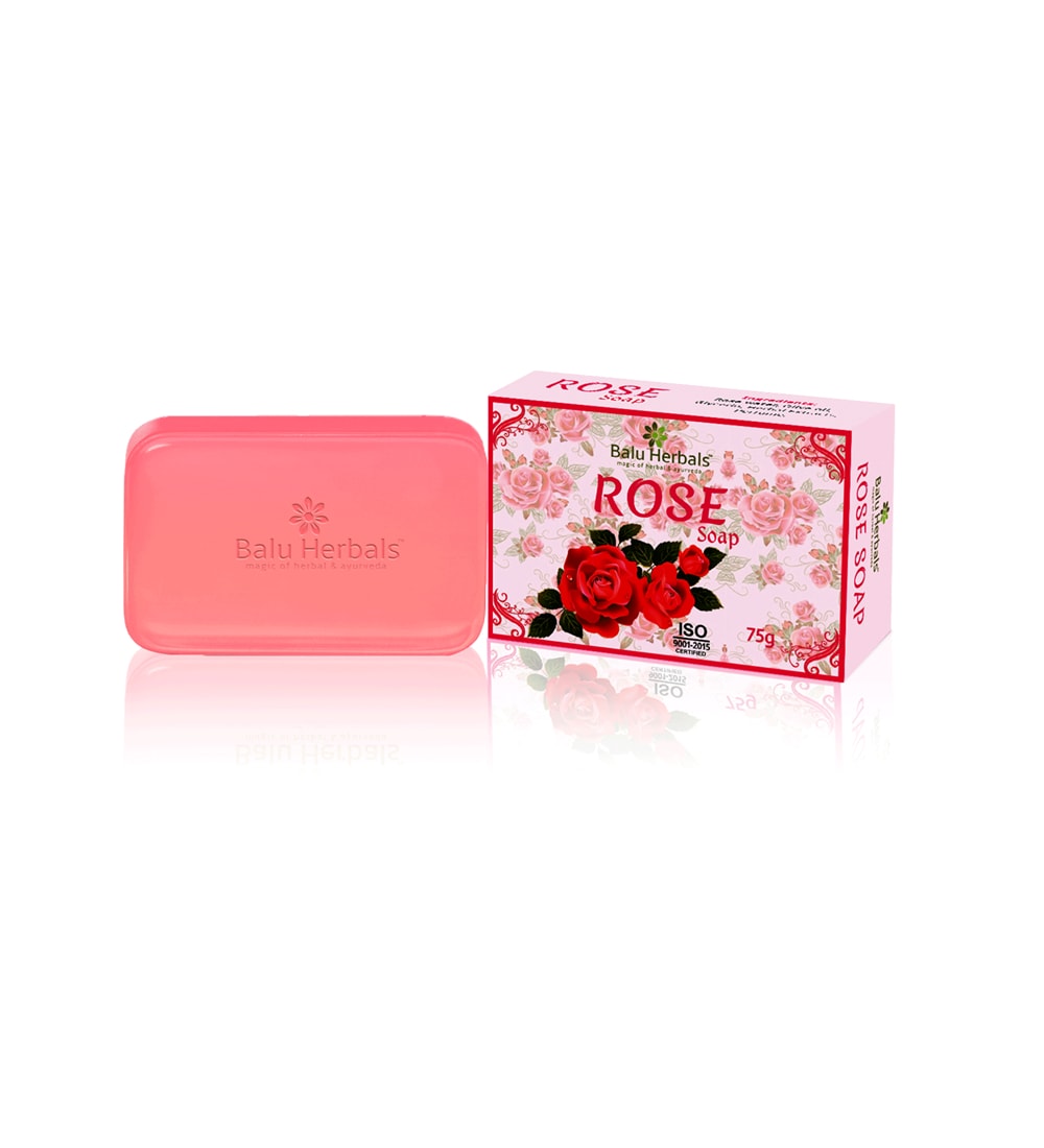 Balu Herbals Rose Soap - 75 gms