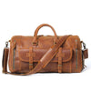 Craftshades 22 inch Buffalo Leather Duffle Bag with Shoes Compartment