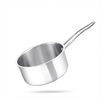Esspy Tri-Ply Stainless Steel Sauce Pan | Tri-Ply Milk/Tea Pan | Gas, Stove and Induction Compatible for Fast Cooking | Riveted Long Handle | Food Safe & PFOA Free | Scratch Resistant