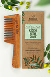 Nat Habit Wide Tooth Kacchi Neem Comb Gentle Detangling