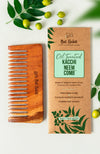 Nat Habit Wide Tooth Kacchi Neem Shampoo Comb Post Shampoo Detangling, Small Size