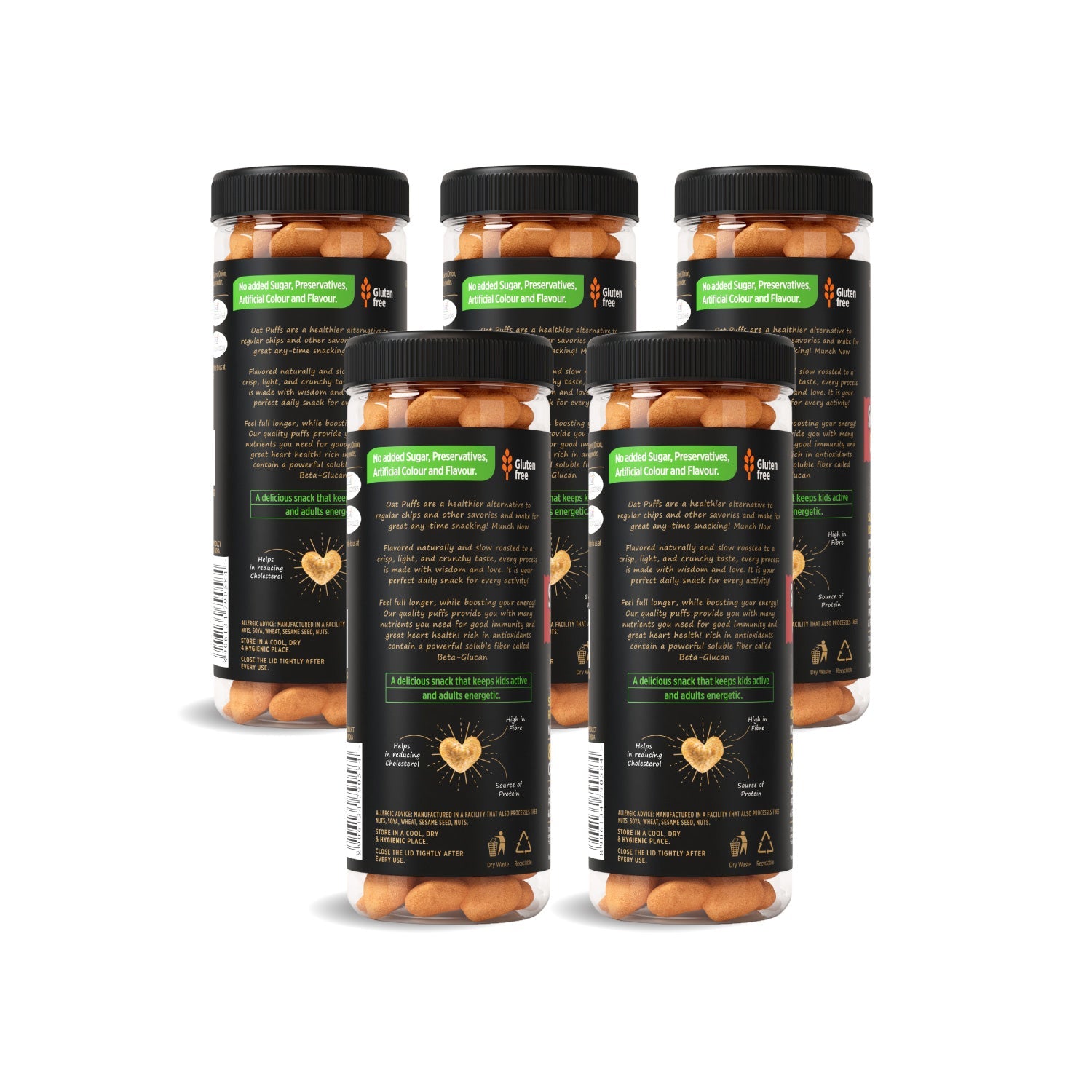 Eatopia Superfoods Oat Puffs - Cheese Tomato - DesiPick