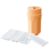 UMAI Combo: Twisting Ice Cup & 3 Silicone Ice Cube Trays | Orange | 58 Ice Cubes