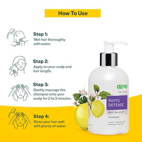 OZiva Phyto Defense Anti-Dandruff Shampoo - 200 ml