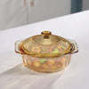 UMAI Borosilicate Glass Casserole with Lid 1.1L Amber Microwave Dishwasher Safe BPA Free