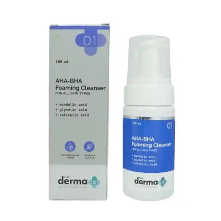 The Derma Co 3% AHA-BHA Foaming Face Wash - 100 ml