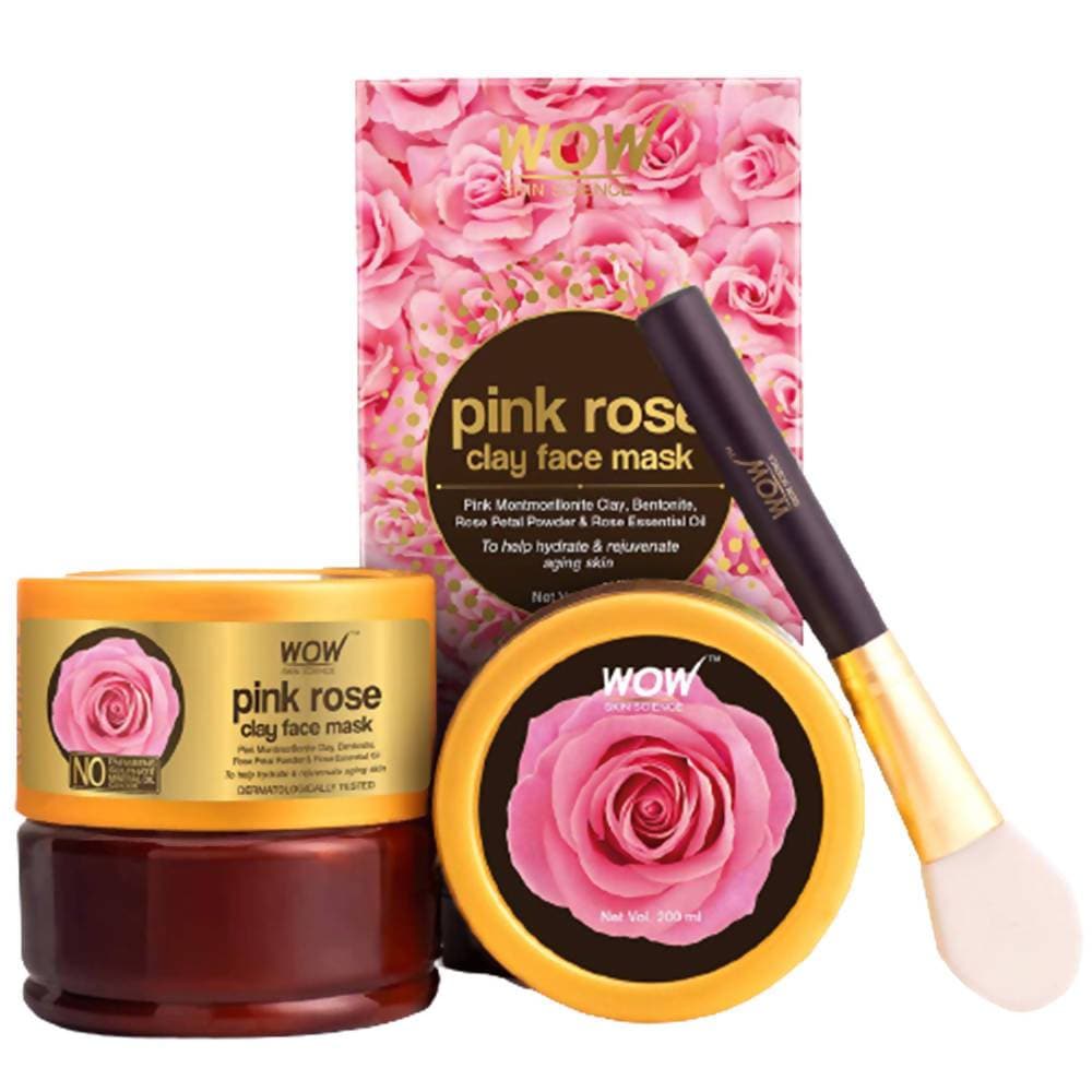 Wow Skin Science Pink Rose Clay Face Mask - 200 ml
