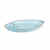 USHA SHRIRAM Ceramic Snack Tray with Dip Bowl 13 inch Peach Chutney Salsa Dip Tray Microwave Safe