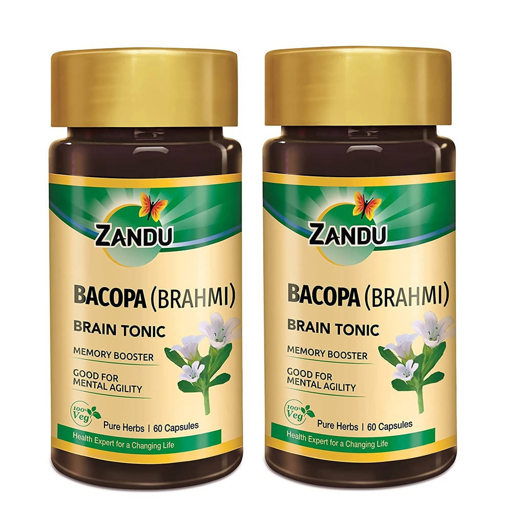 Zandu Bacopa (Brahmi) Brain Tonic Capsules